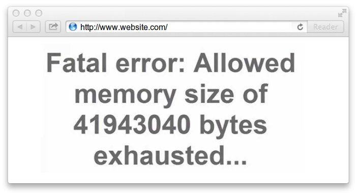 Allowed Memory Exhausted Error